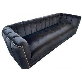 Canapea Art Deco Negru L240 